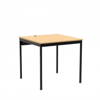 EDV-Tisch, 80x80 cm (B/T), 72 cm hoch, offener Blechkabelkanal, EDV-Tisch, 80x80 cm (B/T), 72 cm hoch, offener Blechkabelkanal,
